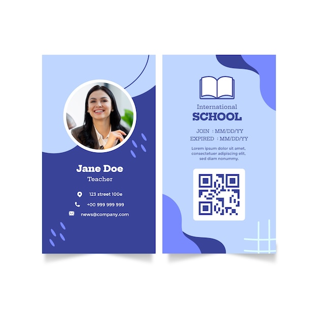 international school template design