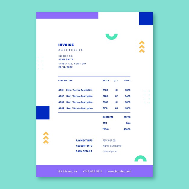 International school template design