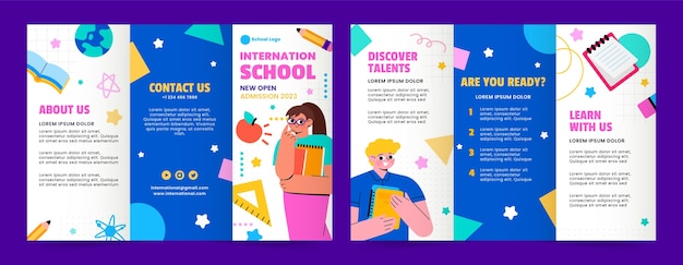 International school template design