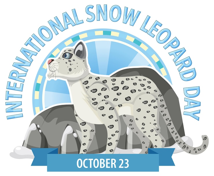 Free Vector international snow leopard logo concept