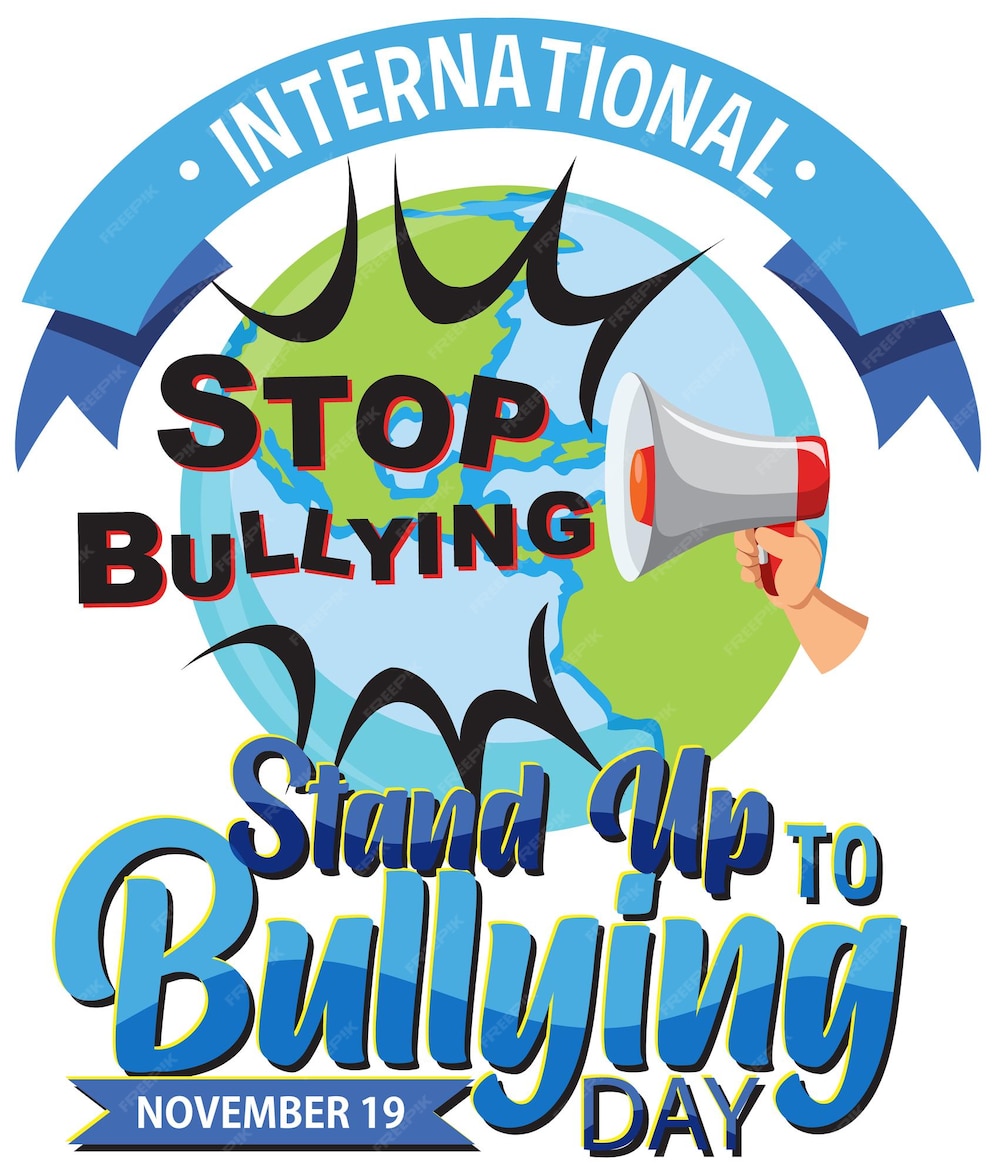 Free Vector International stand up to bullying day banner design