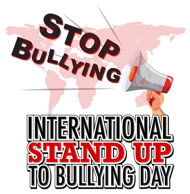 International stand up to bullying day poster design