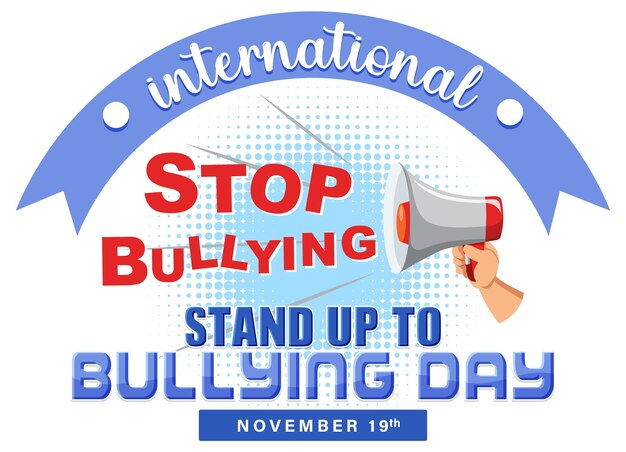 International stand up to bullying day poster design