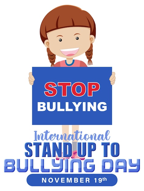 Progettazione di poster per la giornata internazionale contro il bullismo