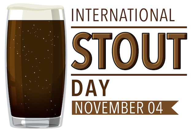 International Stout Day Banner Design