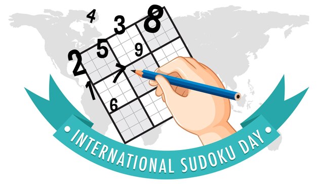 International Sudoku Day Poster Template