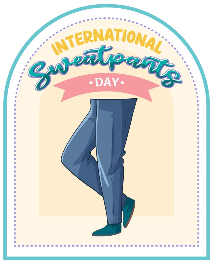 Free Vector | International sweatpants day banner design