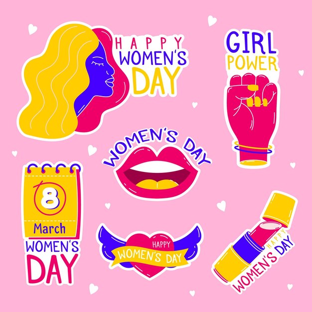 Значки международного женского дня