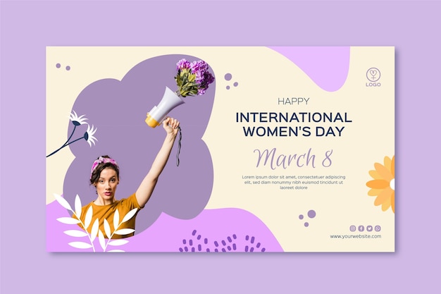 International women day banner
