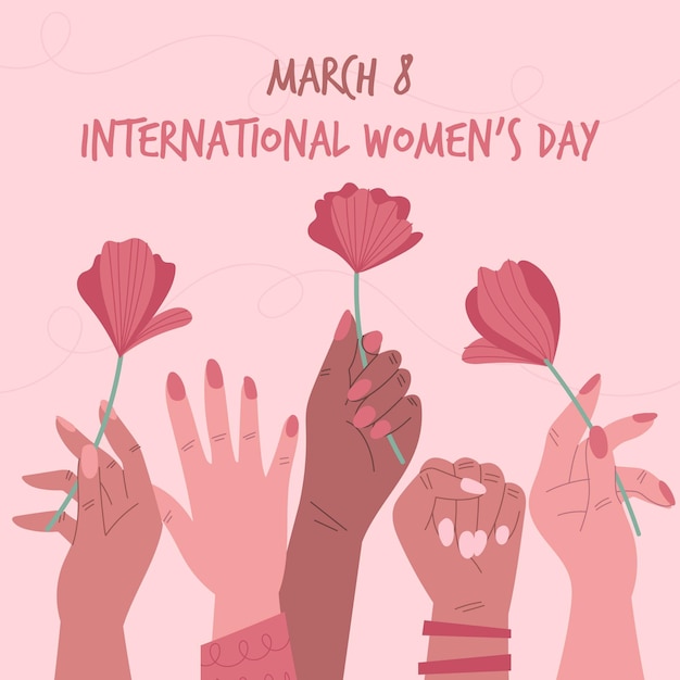 Free vector international women day event design