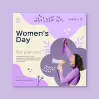 Free vector international women day flyer