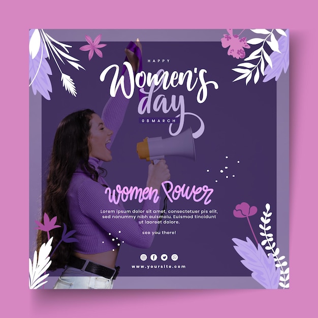 International women day flyer