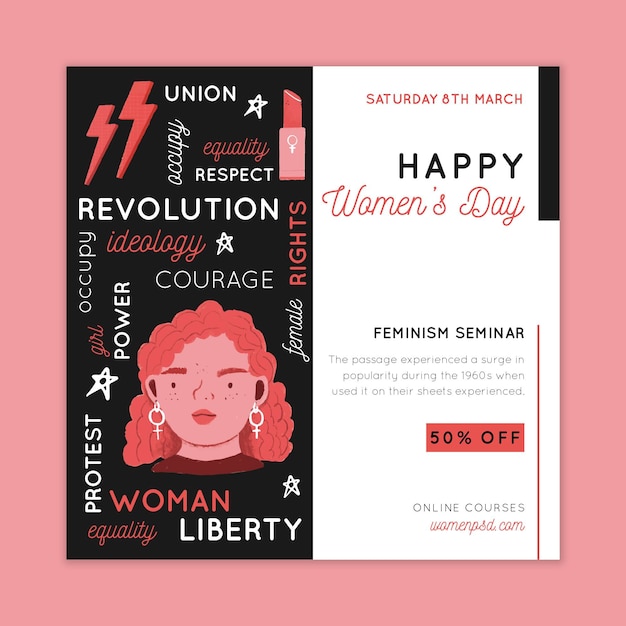 International women day flyer