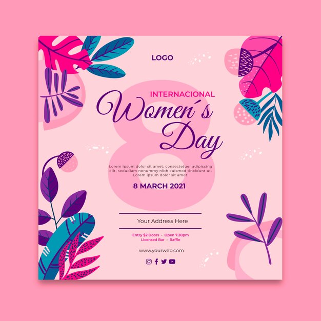 international women day flyer