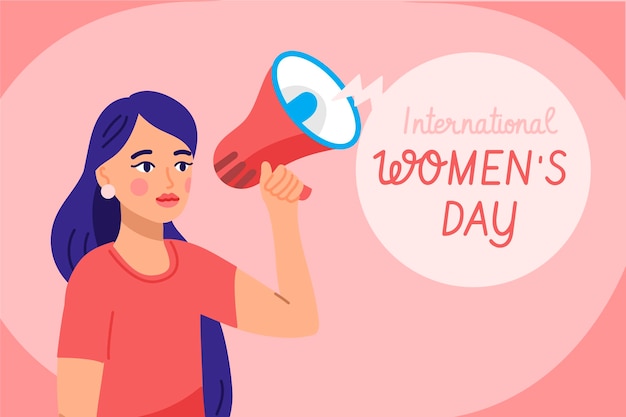 Free vector international women day illustration