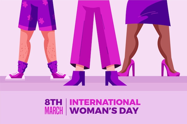 Free vector international women day illustration