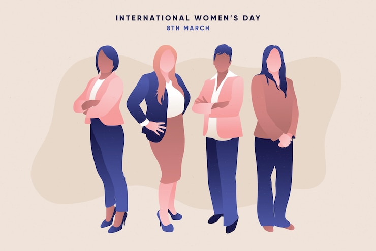 Free Vector international women day illustration