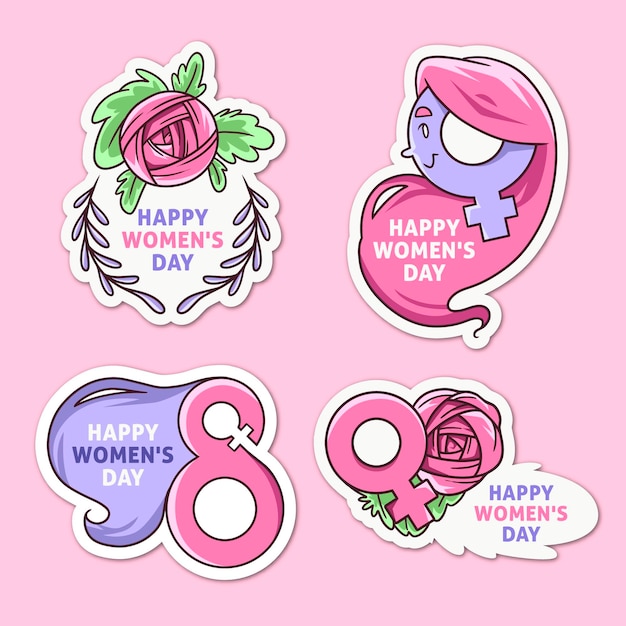 International women day labels