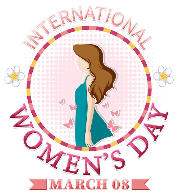 Free vector international women day logo