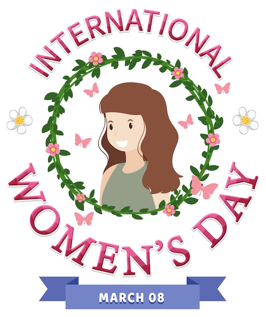 Free vector international women day logo