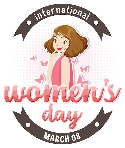 Free vector international women day logo