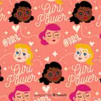 Free vector international women pattern