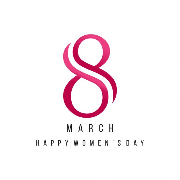 3月8日、女性の日クリエイティブレタリング