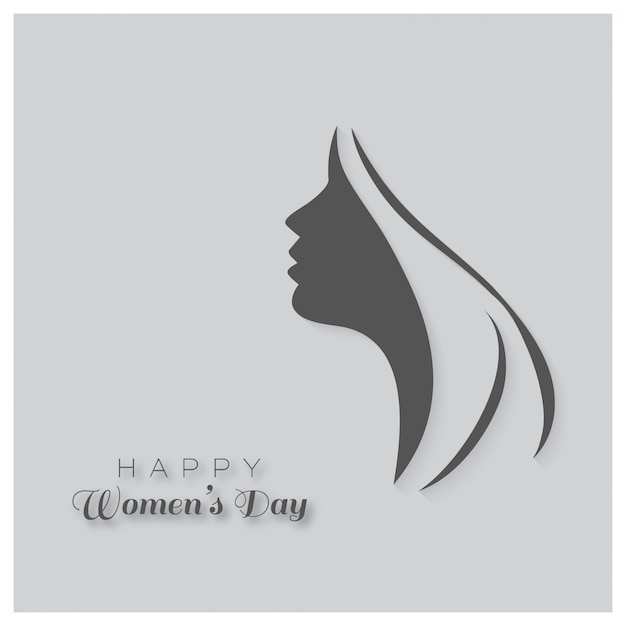 국제 여성의 날, 회색 배경