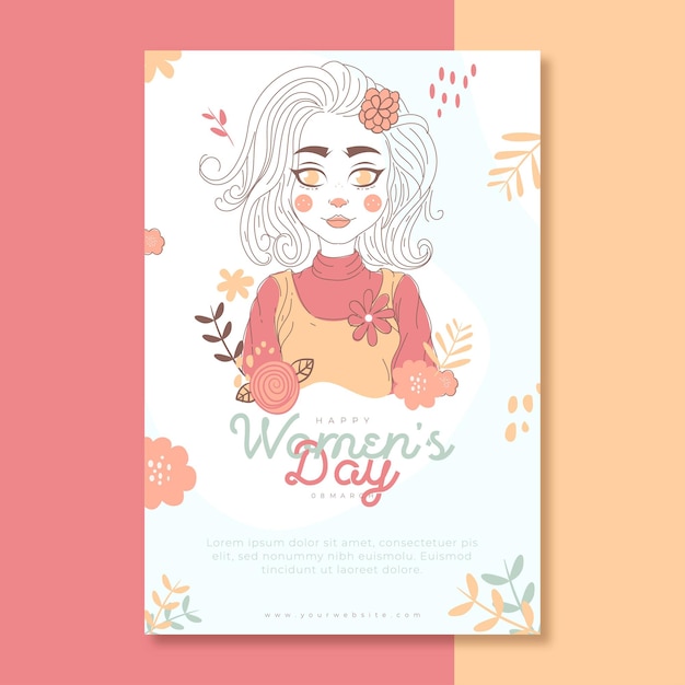 Free vector international women's day hand drawn illustration