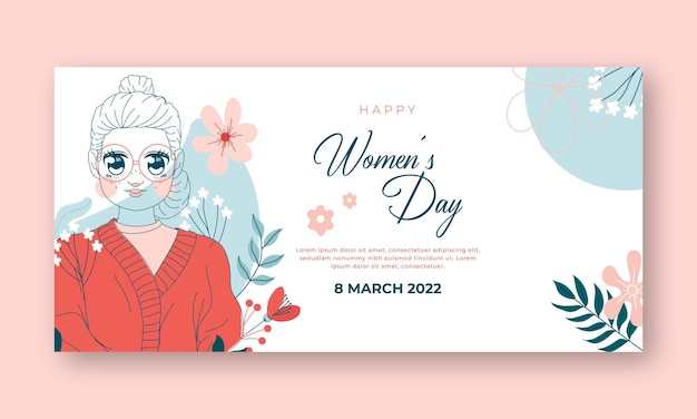 International women's day hand drawn illustration