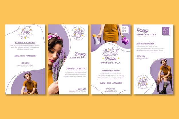 international women's day instagram stories collection