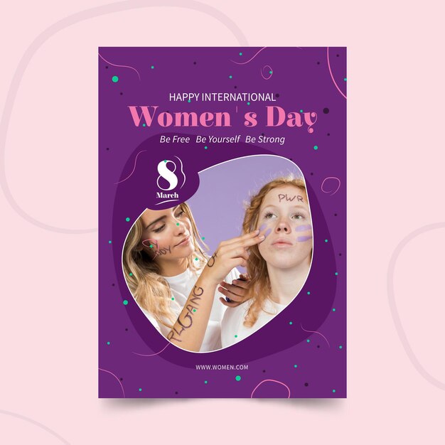 international women's day poster template