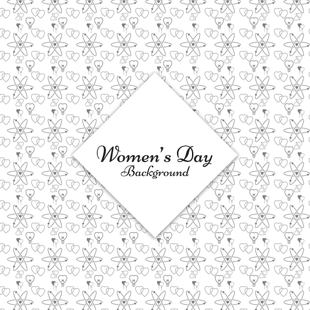 International Women’s Day Science Pattern Free Vector Download