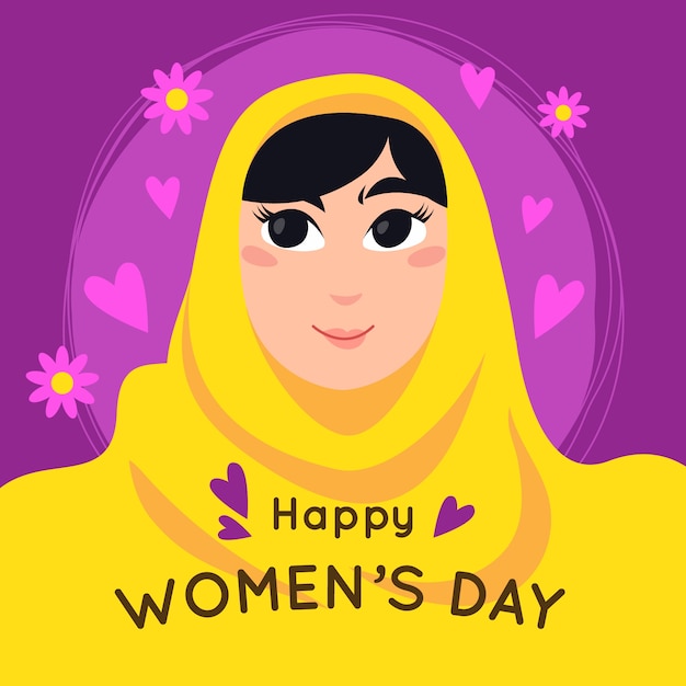 International women's day with greeting