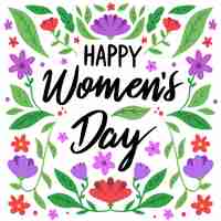 Free vector international women's day with greeting