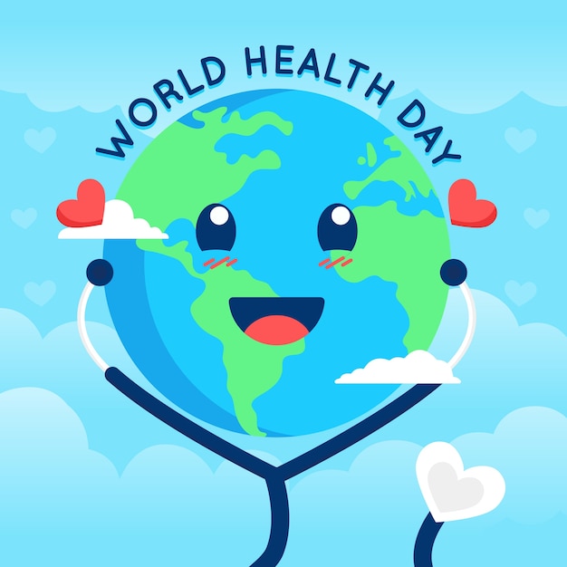 Free Vector International world health day theme