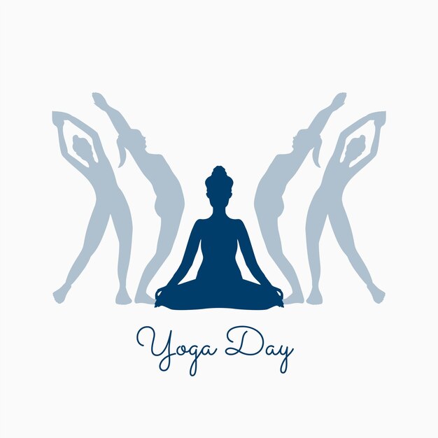 Международный день йоги с разными позами