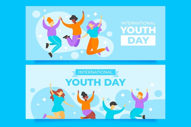 International youth day banners set