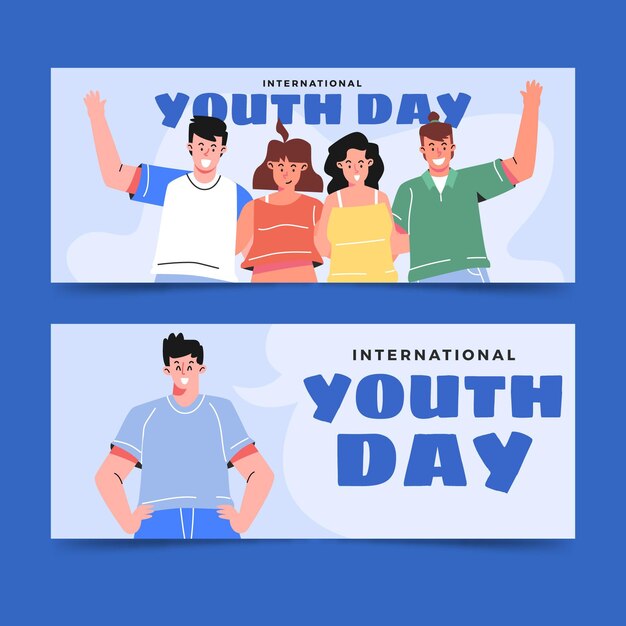 International youth day banners set