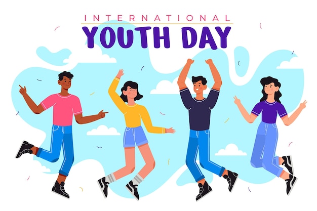 international youth day illustration