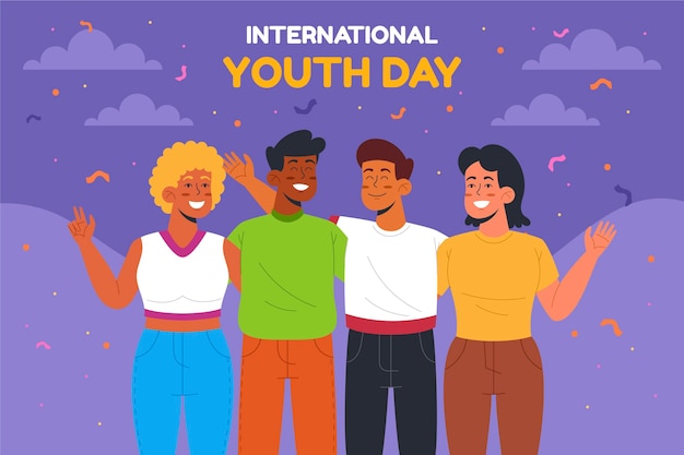 International youth day illustration