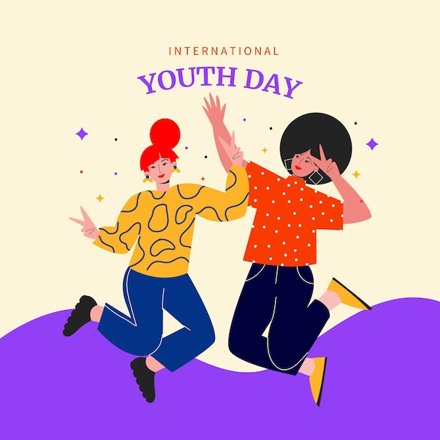 International youth day illustration