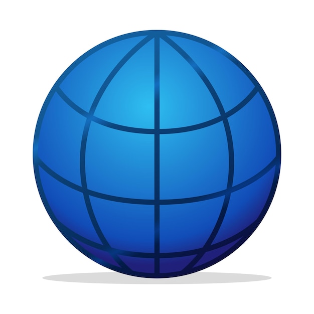 Бесплатное векторное изображение Градиент сетки глобуса интернета