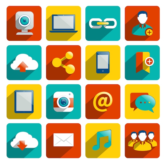 Free vector internet icons