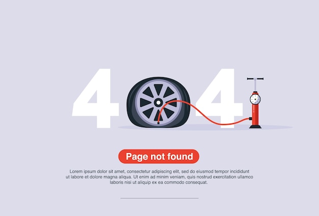 Free vector internet network warning 404 error page or file not found for web page