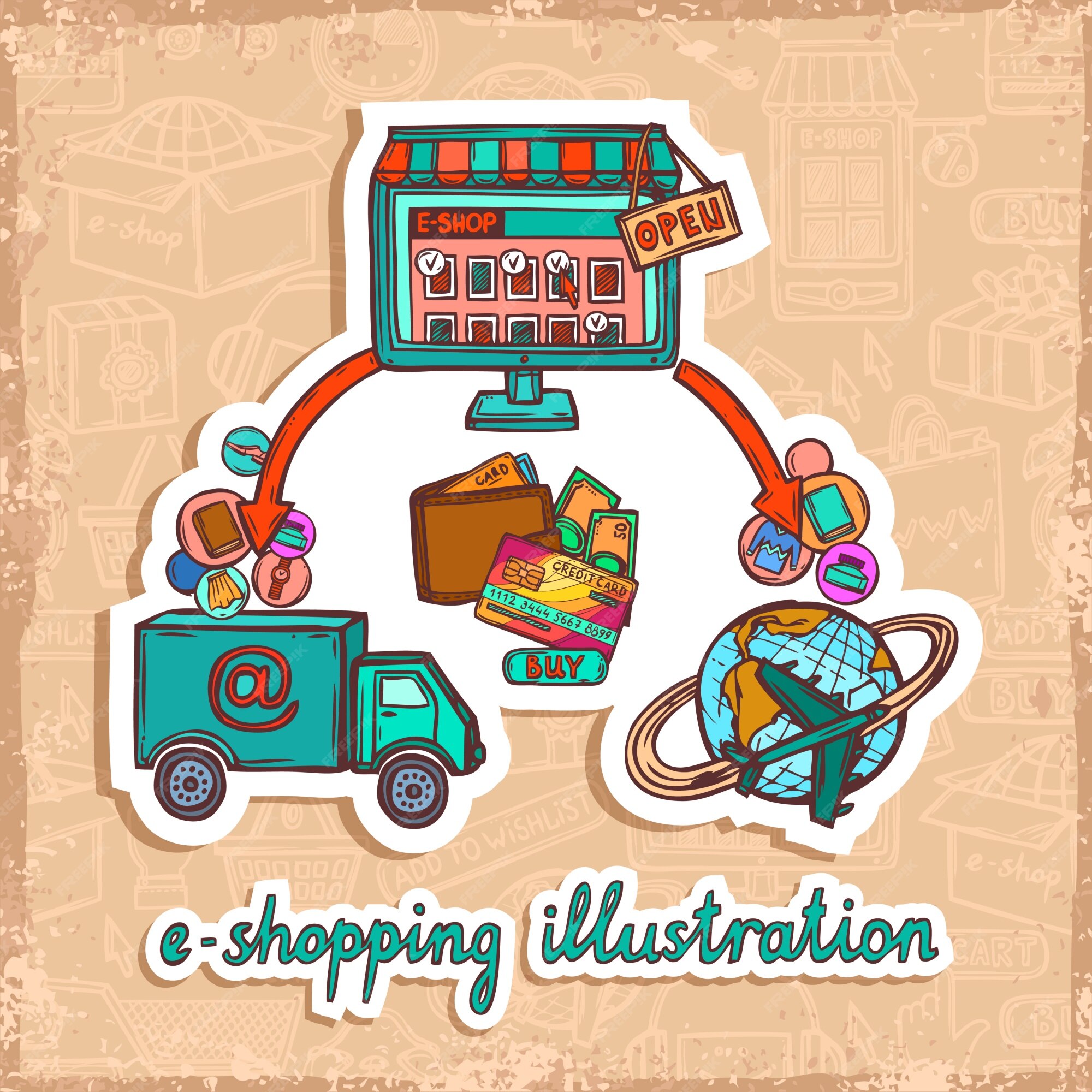 Video game online shopping and delivery concept 1233215 Vector Art at  Vecteezy