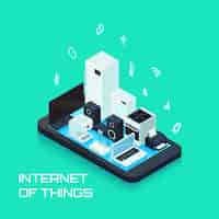 Free vector internet of things