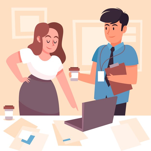 Internship job concept illustrated