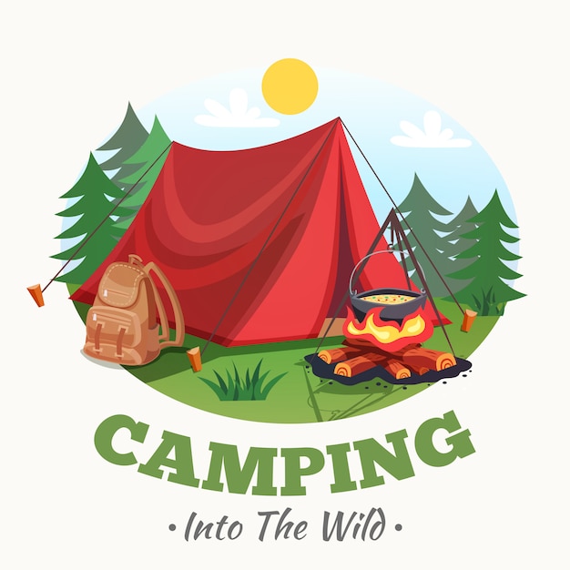 Free vector into the wild background