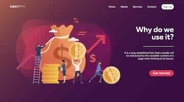 Free vector investors earning income